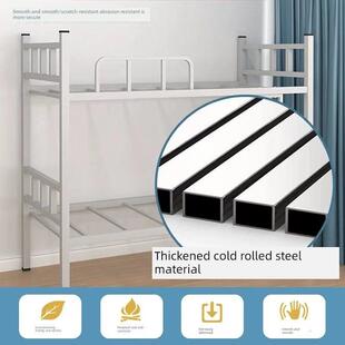 上下铺双层床铁床高低床架子床学校公寓员工宿舍工地铁艺床上下床