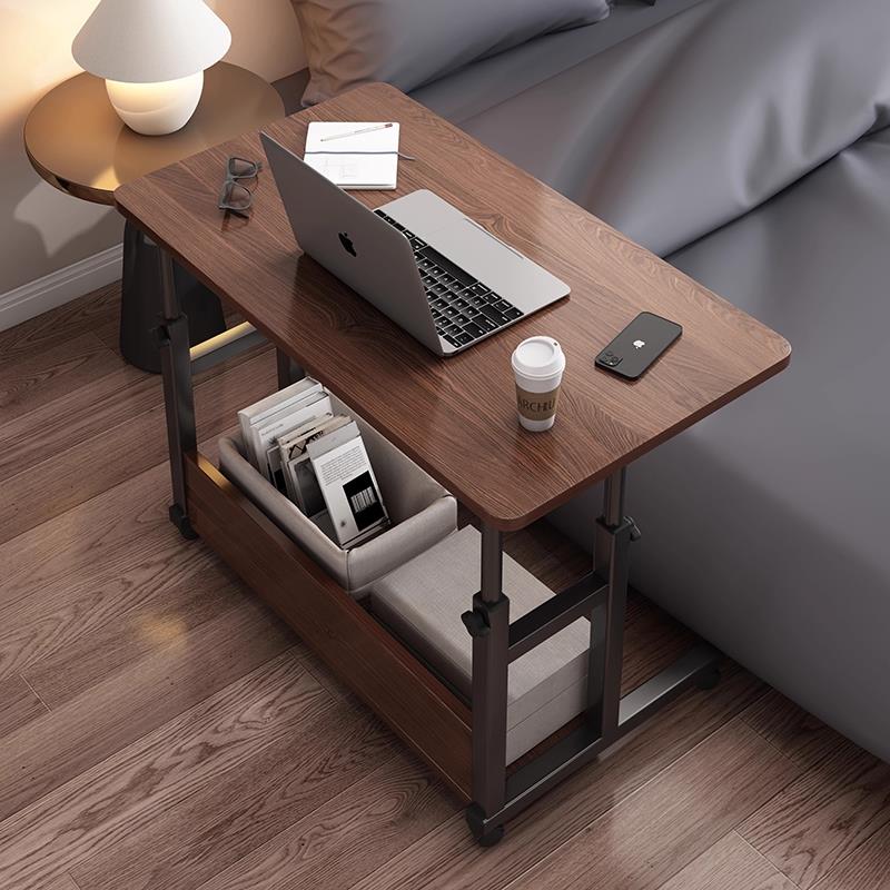 实木床边桌可移动家用简约小桌子卧室办公书桌简易升降宿舍电脑桌