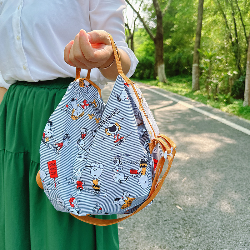 迷你小号卡通折叠环保风琴褶布包