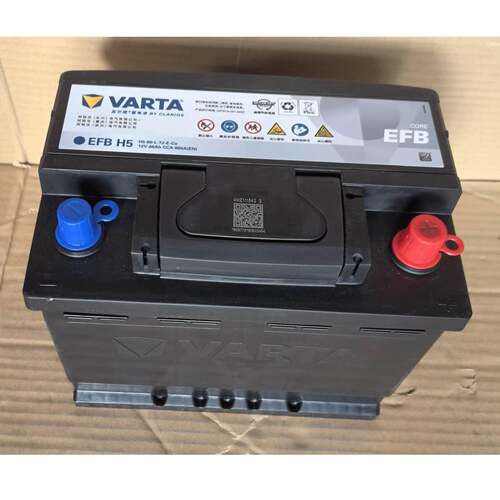 H5-60-L-T2-E瓦尔塔VARTA L2-400免维护轿车EFB启停电瓶12V60Ah