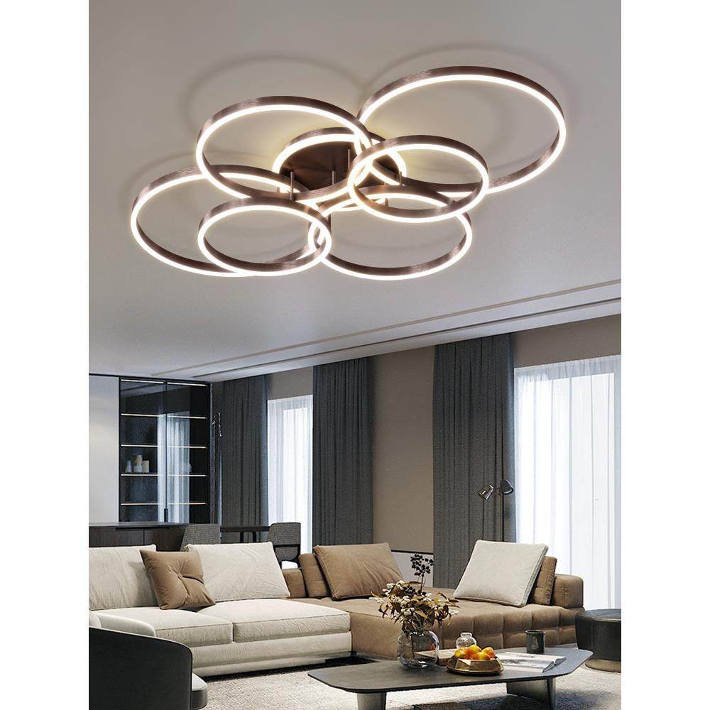 客厅灯2023年新款现代简约大气高档北欧大厅轻奢主卧室led吸顶灯