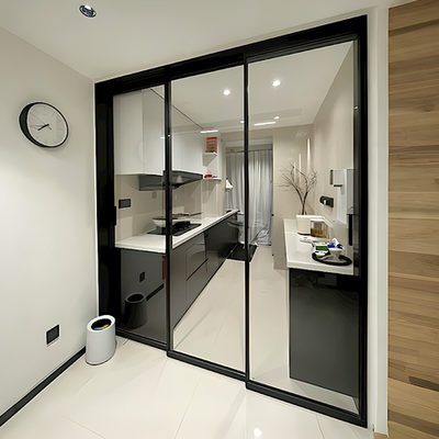 鹤淇美钛镁合金极窄边框推拉门