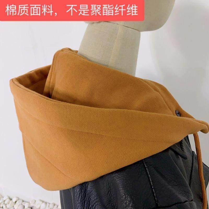 羽绒服帽子可拆卸单买可拆卸假帽子领连帽单独买羽绒服百搭假领卫