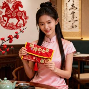 真棒的老婆红包2026豪华马年新款折叠式红包立式棒压岁钱新年红