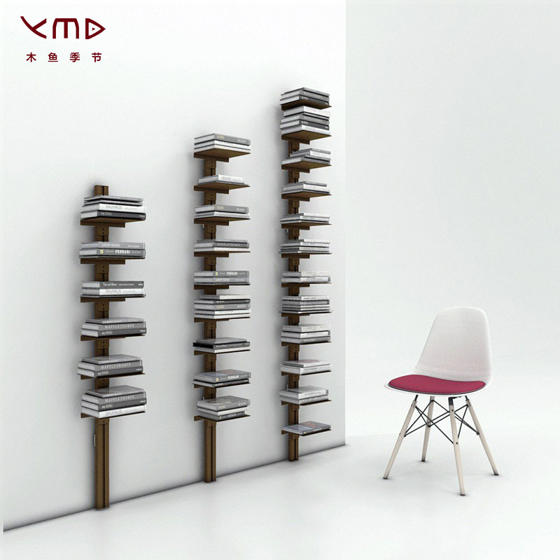 北欧隐形书架网红小型简易立式书架不锈钢隔板置物架,住宅家具,书架,淘宝优惠券,粉丝福利购,淘宝优惠卷