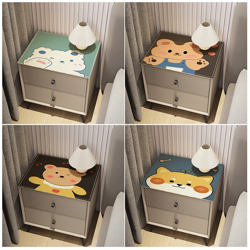 床头柜垫罩防水防油皮革桌垫桌面垫轻奢桌布现代简约防尘盖布垫子