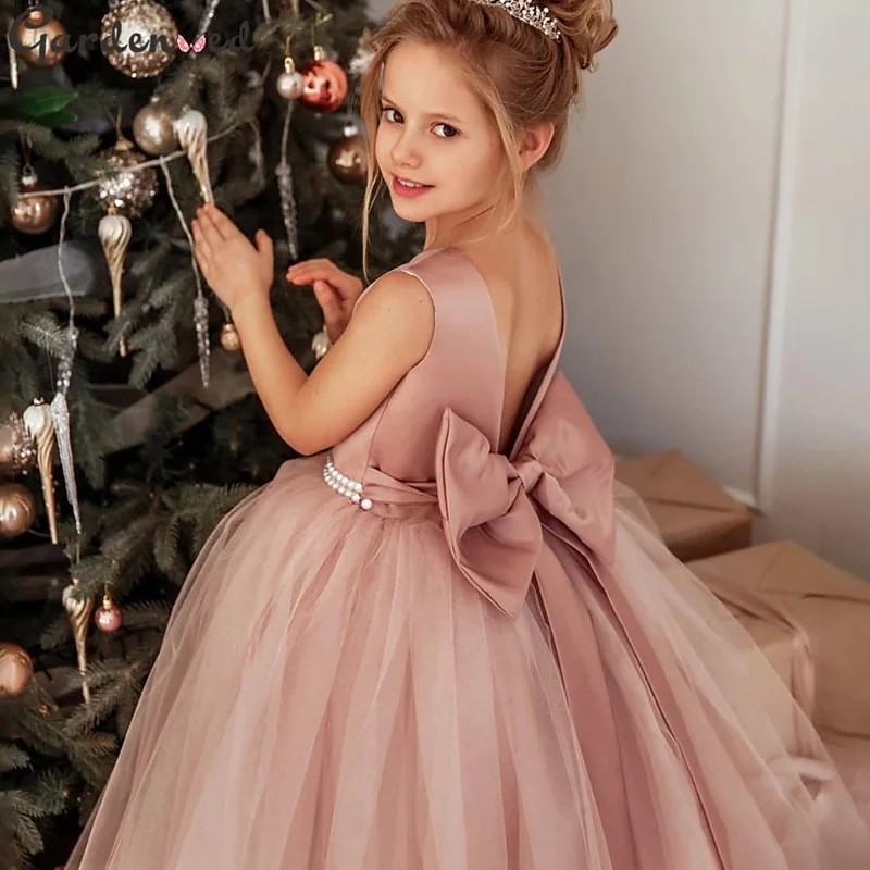儿童小女孩生日礼服花童婚礼伴娘婚纱公主裙女童独唱歌比赛演出服图片