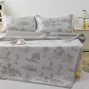 夏季 a类母婴级 冰丝凉席可机水洗夏天空调软席子凉感床单2025新款