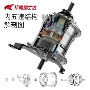 富士达通勤自行车内三速变速女士女款复古大学生校园上班代步单车