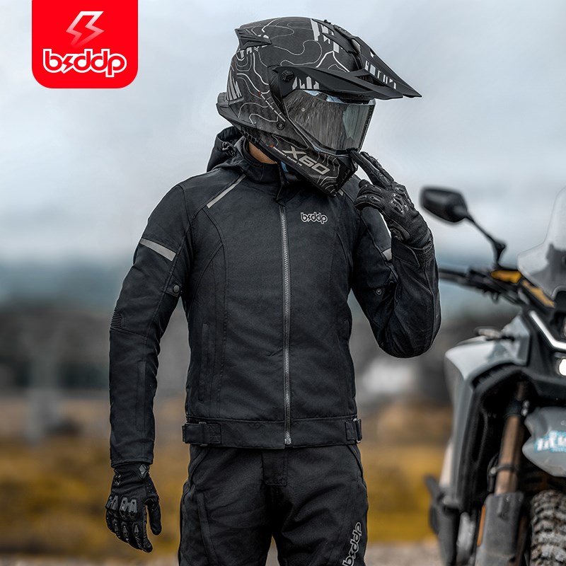 秋冬季摩托车骑行服防水保暖防摔机车服加绒加厚防风防寒赛车服男