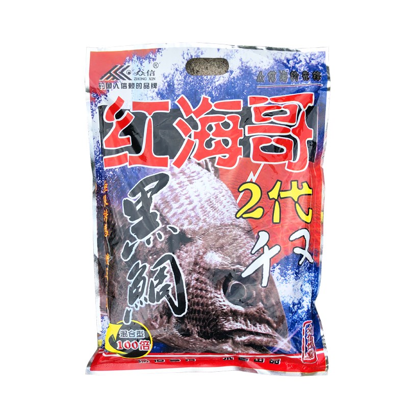 众信饵料红海哥窝料海钓筏钓黑鲷鲻鱼打窝料矶钓诱饵黑雕霸王