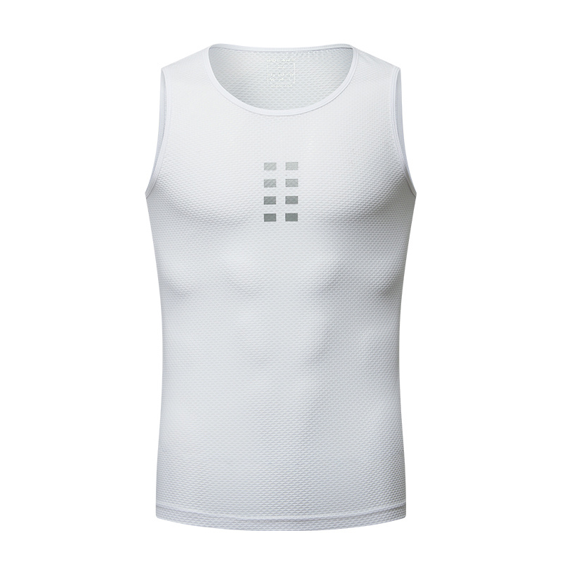 沃萨维排汗衫骑行吸汗无袖背心男士公路车自行车打底衣短袖骑行服