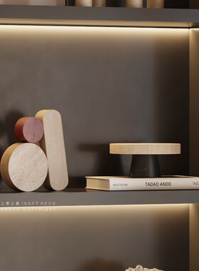 侘寂风原木复古民宿墙壁层架开放格差异感软装配饰氛围感酒柜摆件