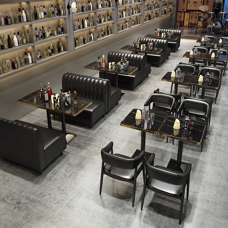 酒吧清吧桌椅组合小酒馆烧烤店西餐咖啡厅沙发休闲复古奶茶店卡座
