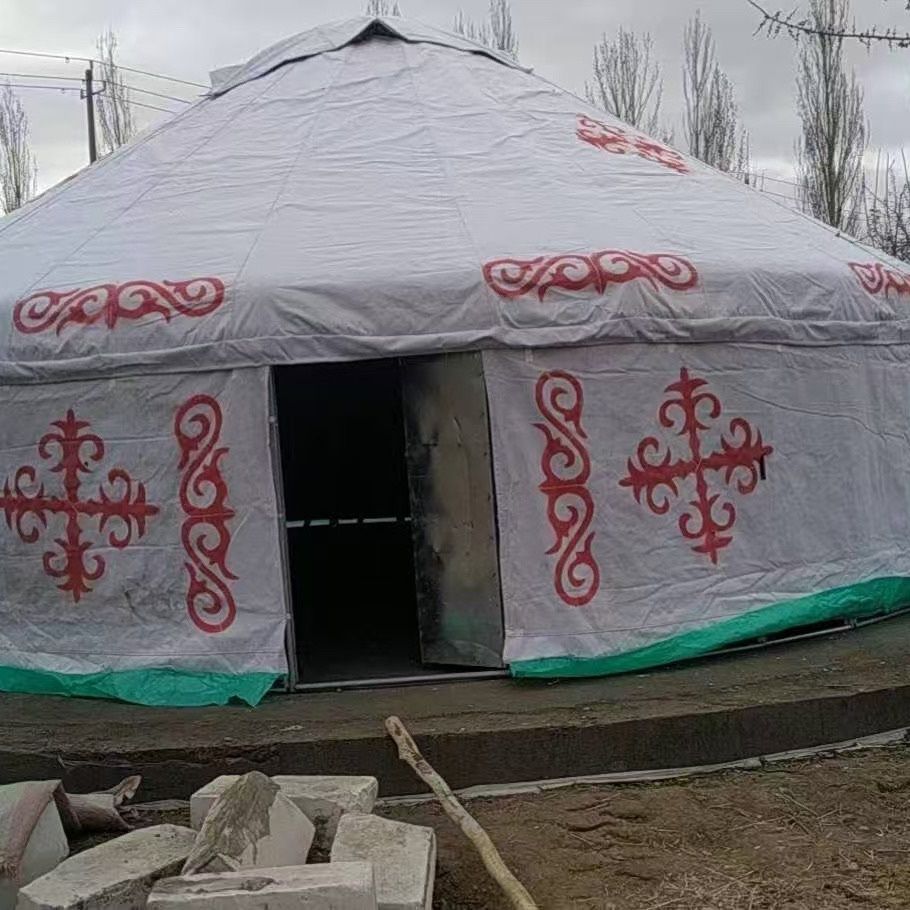 紫罗兰哈萨克毡房蒙古包