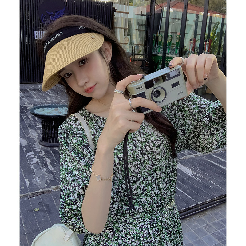 2025【现货夏款】新款碎花连衣裙印花201-3040-P115-控168,女装连衣裙,浙宝201