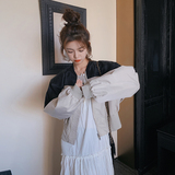 【现货春款】新货撞色棒球服201-3018-P130-控188，女装短外套，浙宝201