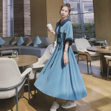 2025【现货夏款】新货法式连衣裙201-9070-p105-控158，女装连衣裙，浙宝201