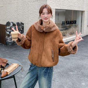 2025【现货冬款】新货美拉德翻领短外套201-Q230-P195-控298图片