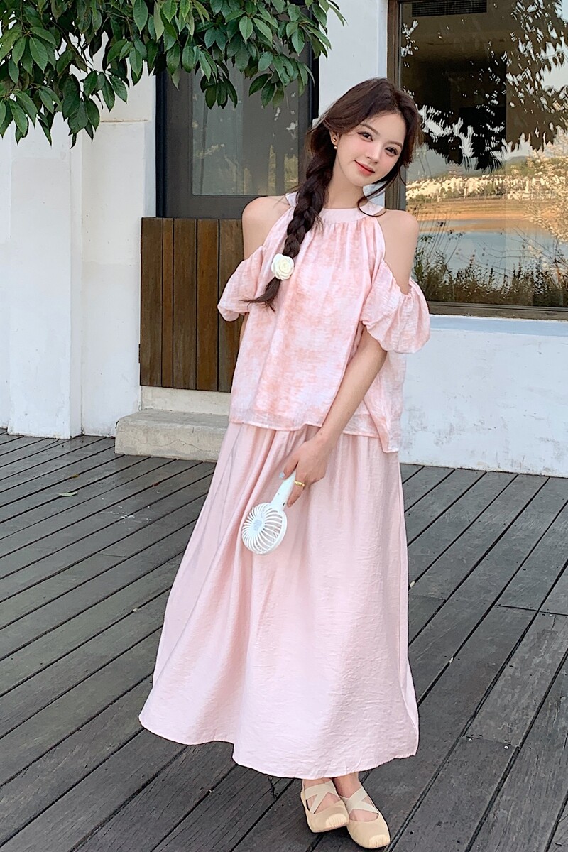2025【现货夏款】新货碎花连衣裙201-Q019-P145-控198,女装套装/套裙,浙宝201