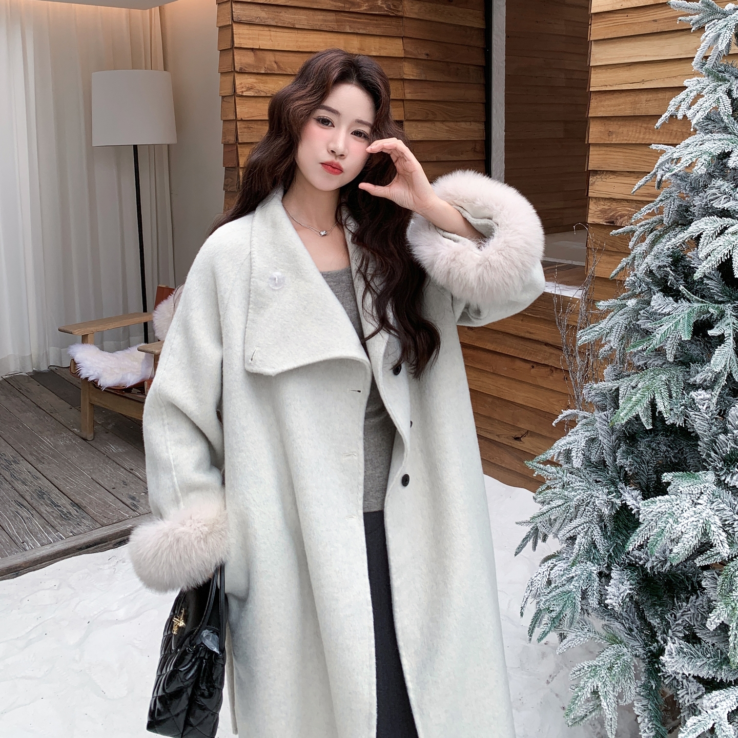 2025【现货冬款】新货千金风长款双面呢201-Q288-P315-控478，女装毛呢外套，浙宝201