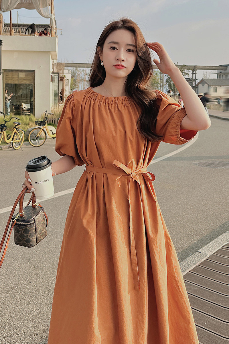 2025【现货夏款】新货泡泡袖连衣裙201-3063-P115-控168,女装连衣裙,浙宝201