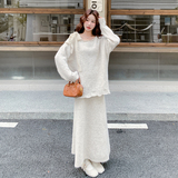 2025【现货冬款】新货蕾丝毛衣套装201-Q232-P145-控218，女装套装/套裙，浙宝201