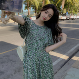 2025【现货夏款】新款碎花连衣裙印花201-3040-P115-控168，女装连衣裙，浙宝201