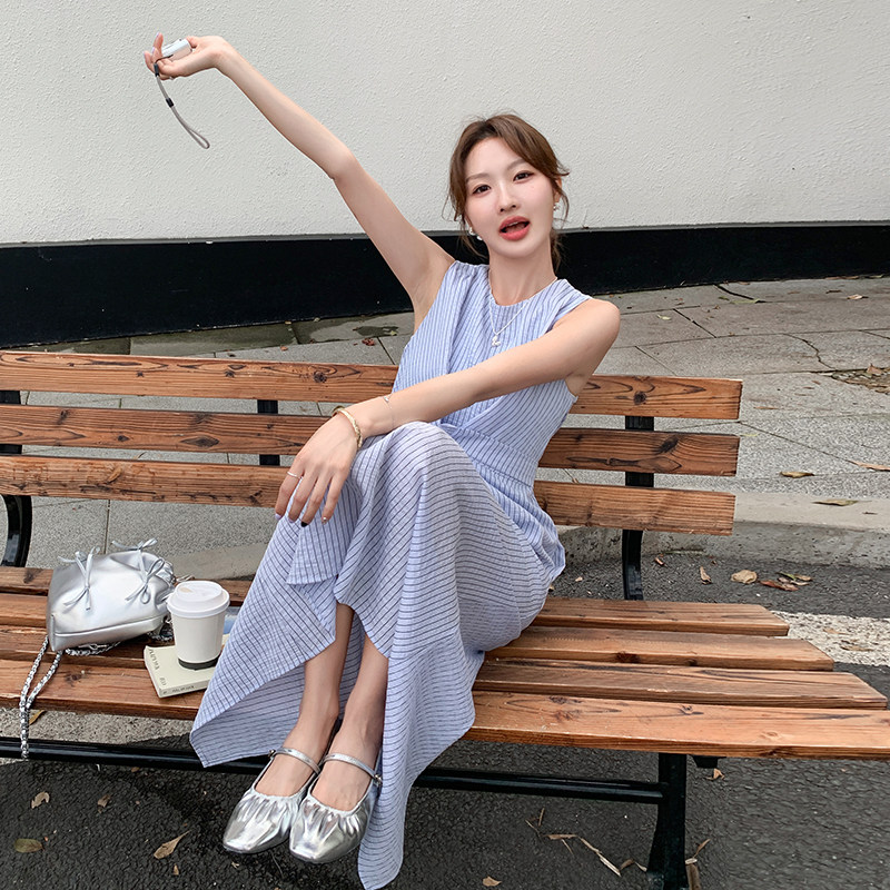 2025现货夏款新货条纹背心裙201-Q012-P125-控188,女装连衣裙,浙宝201
