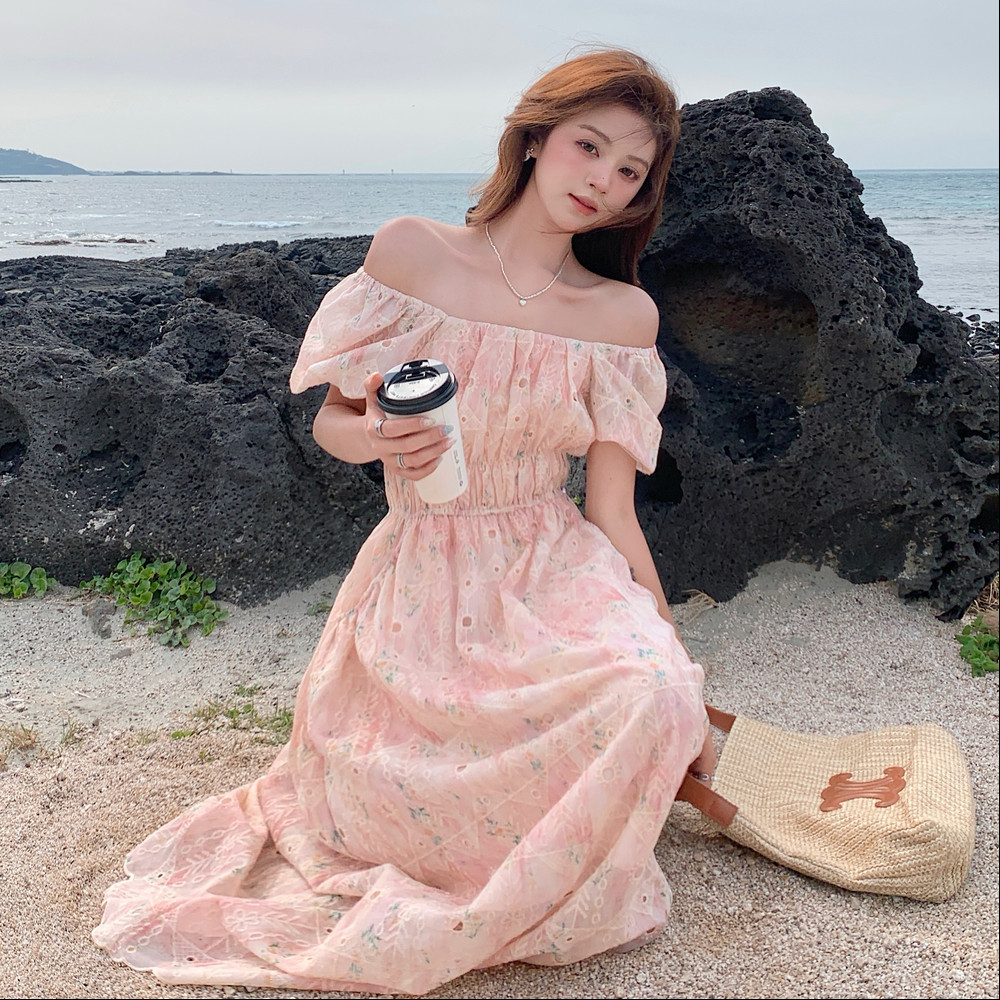 2025【现货夏款】新货法式连衣裙碎花201-Q059-P135-控198,女装连衣裙,浙宝201