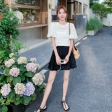 2025【现货夏款】新货短袖上衣半裙201-Q101-P145-控218，女装套装/套裙，浙宝201