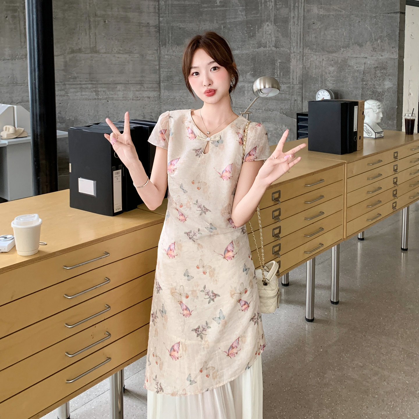2025【现货夏款】新货风连衣裙两件套201-Q129-P135-控198,女装连衣裙,浙宝201