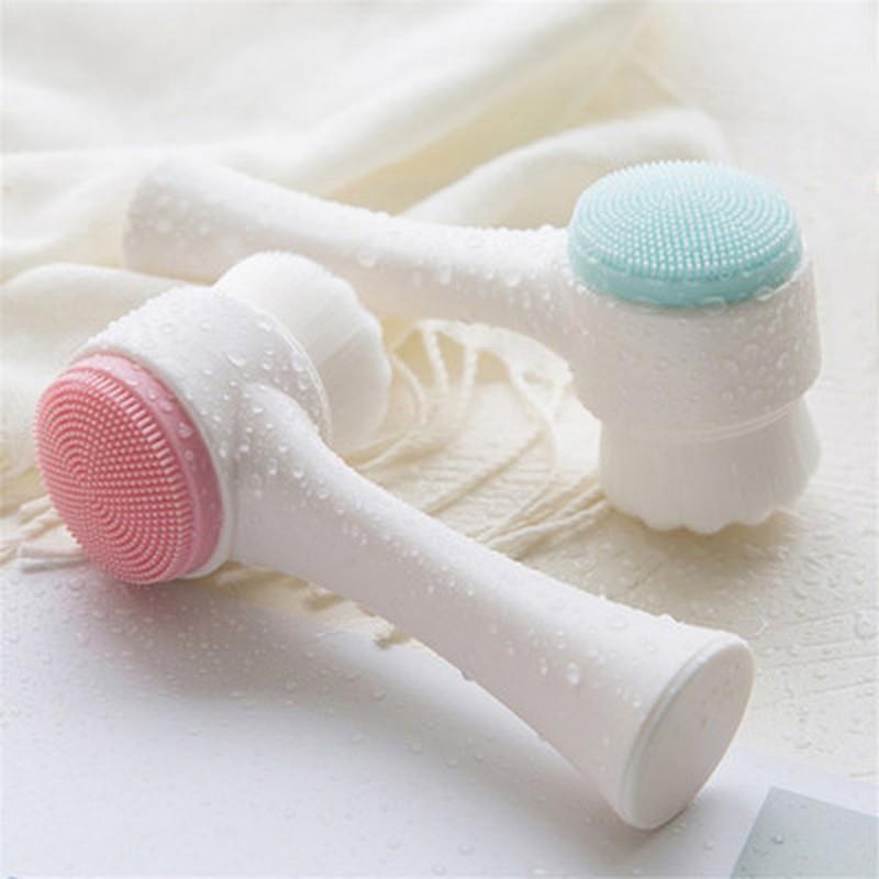 Silicone Face Cleansing Brush DouDble-Sided Facial Cleanser