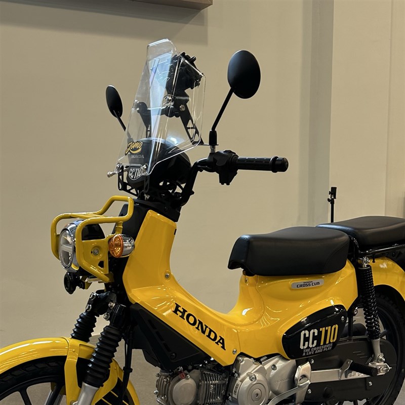 适用本田幼兽CC110改装风挡 挡风注塑pc 带碳纤维导航杆 BVL改装