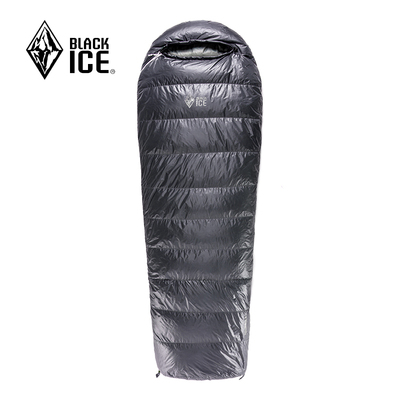 黑冰E400/E700/E1000/E1300户外露营睡袋鹅绒信封式成人羽绒睡袋