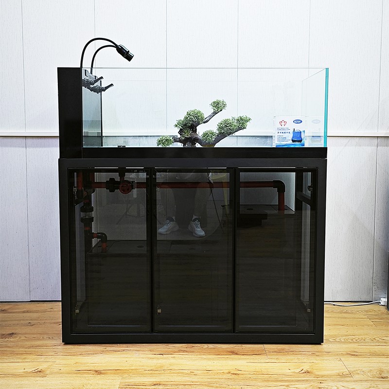 家用原生态溪流缸2025新款客厅野采鱼缸可定制超白造景底滤鱼缸