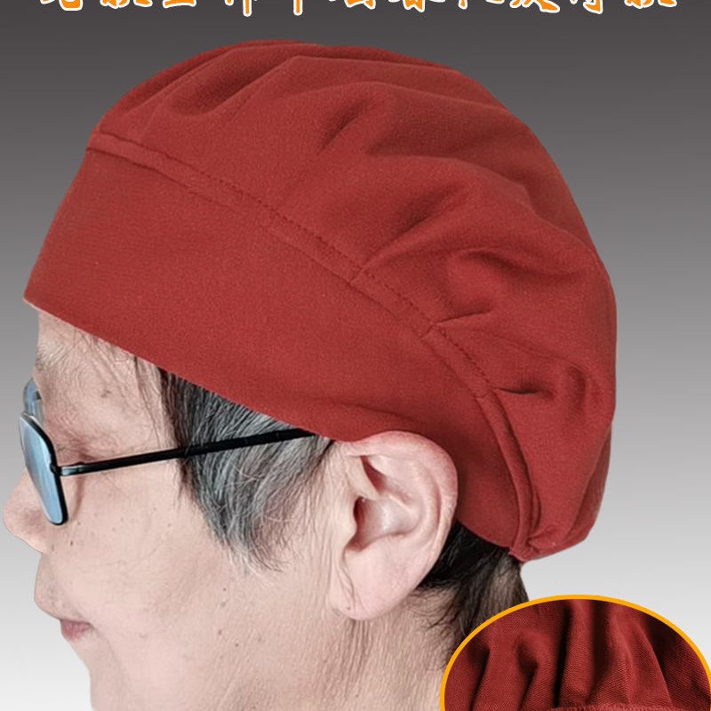 老太太夏季全棉单帽薄款帽子奶奶妈妈春秋透气吸汗U女睡觉防风寿
