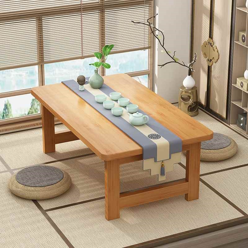 飘窗小桌子折叠炕桌家用实木x榻榻米桌子小茶几床上学习矮桌飘窗