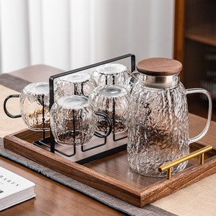 玻璃杯套装家用客厅高颜值待客乔迁新居水壶套装喝茶具杯子一整套