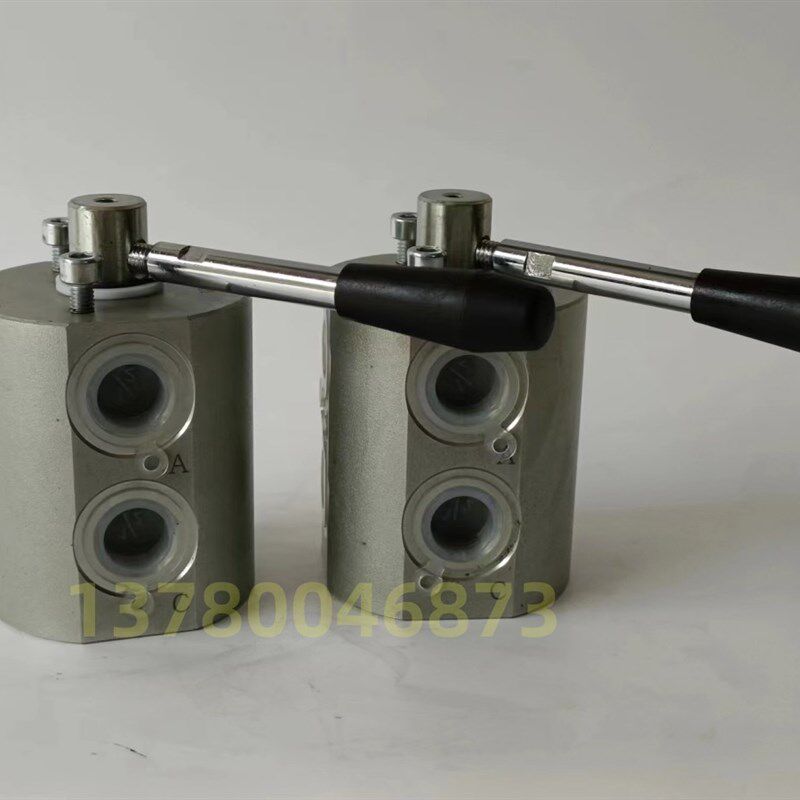 两位六通手动转阀 换向阀 切换阀DF6VIE 3/8 DF 6 VIE 1/2手动阀