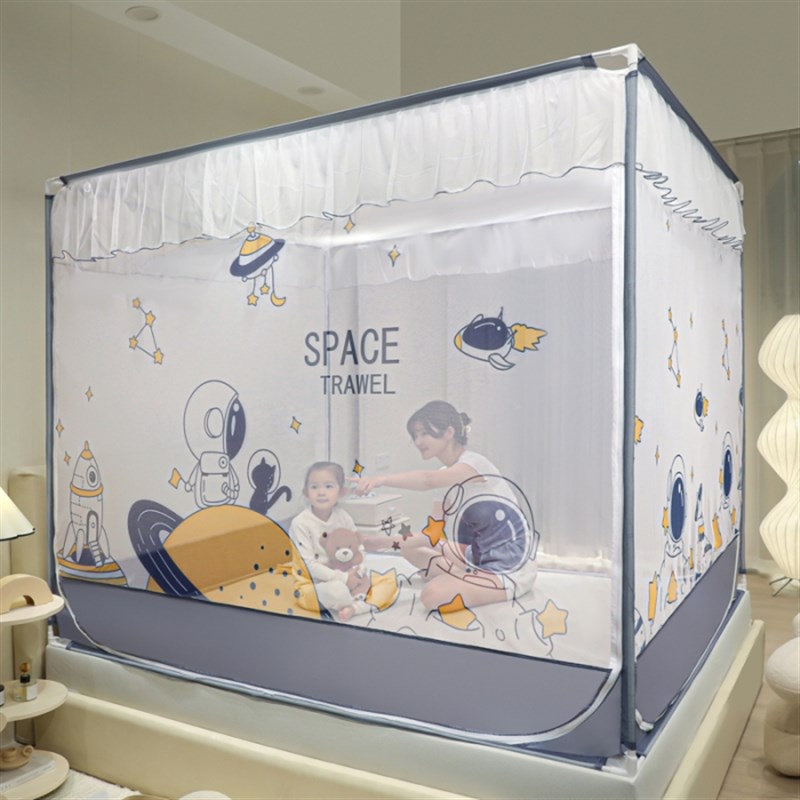 (总)海虹8n861款床笠式防摔坐床蚊帐