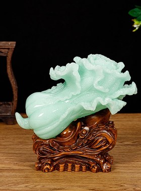 招财进宝白菜摆件 客厅电视酒柜玄关装饰客厅桌面店铺开业礼品