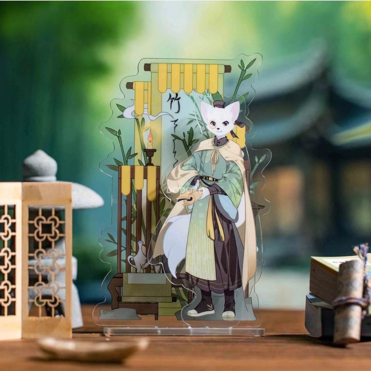 神探迈克狐四季系列双插立牌卡通周边桌面装饰摆件礼物现货推荐
