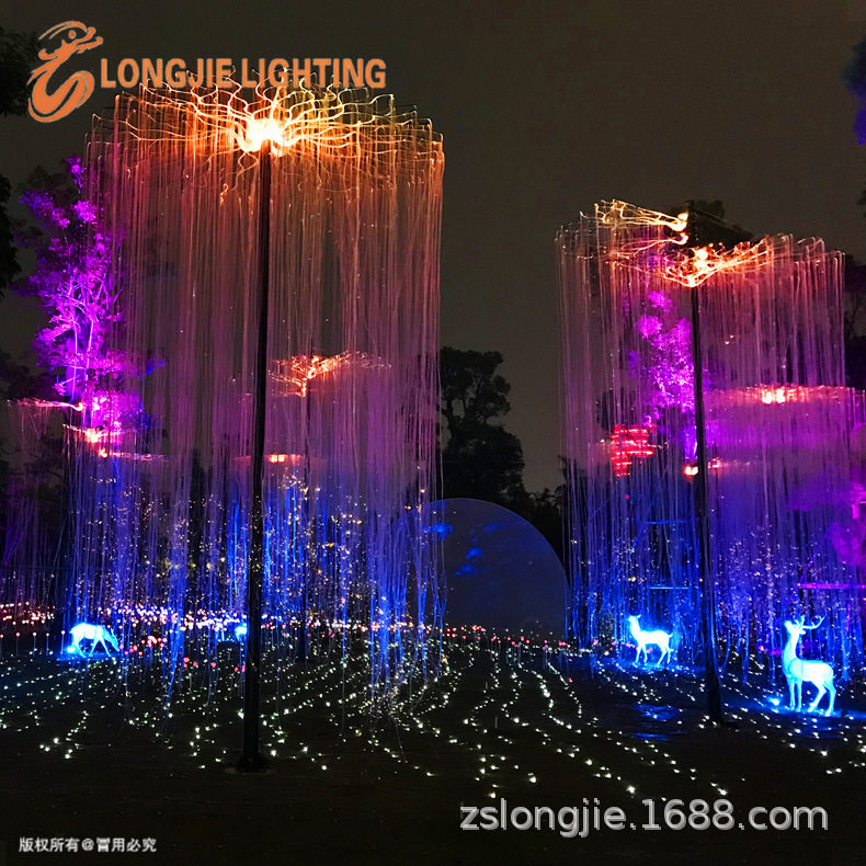 高6米灯光节梦幻生命之树 LED梦幻光纤树灯 酒店KTV光纤装饰灯