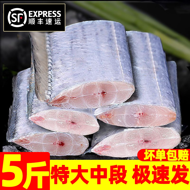 带鱼刀鱼鲜活中段去头尾顺丰