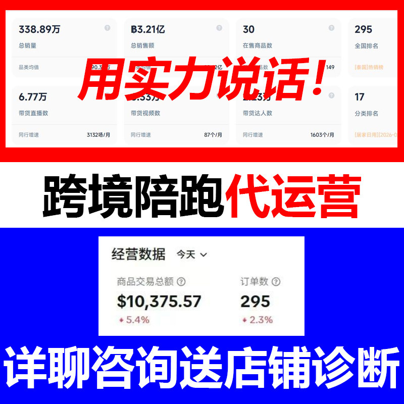 tk跨境陪跑代运营ozon tume 亚马逊电商陪跑代运营一对一指导希音图片