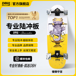 DBH陆地冲浪板「慵懒守宫」男女生儿童成人滑板专业刷街代步陆冲