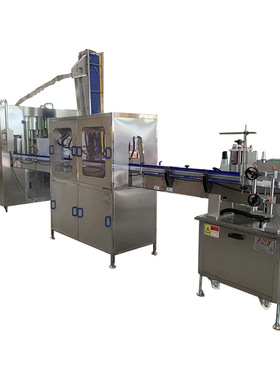 全自动直线式 旋转式3-10L大瓶水灌装机 泡茶水全自动灌装生产线