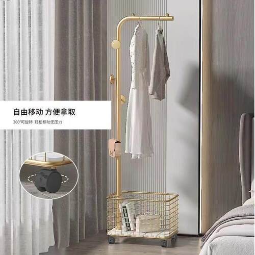 铁艺衣帽架落地简衣架易子家间用卧室AL101896内房衣服挂衣架装服