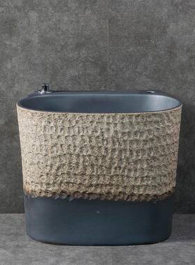 阳台户外把池一地体加CTE高墩布庭池家用卫生间拖院长方形陶瓷水